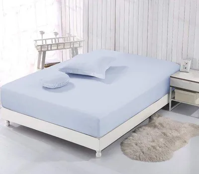 Produktbild von Famanu Spannbettlaken 100% Baumwolle - Perlgrau, 180 x 200 cm