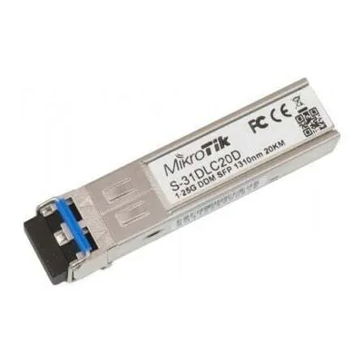 Image de Mikrotik S-31DLC20D Fiber Optic SFP Transceiver Module
