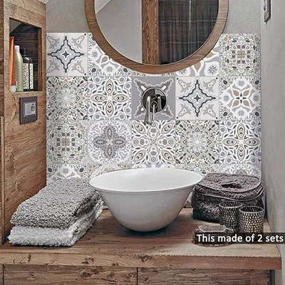 Produktbild von Famanu Wand- und Bodenaufkleber Modern - 15x15cm, 10 Stück