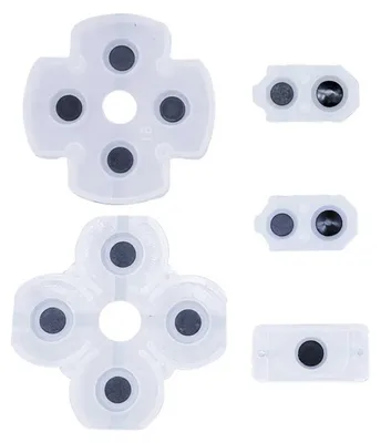 Produktbild von Gummi Matte Pads Rubber Set für Playstation 4 / PS4 Controller JDM 055 050