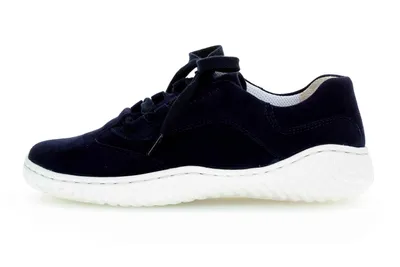 Produktbild von Gabor Jollys Damen Schnürschuhe Sportlich Gummisohle Blau