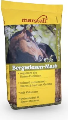 Produktbild von MARSTALL Pferde Mash getreidefreies Mash Ergänzungsfutter für empfindliche Pferde, magenfreundlich, mit Leinsamen, 12 kg