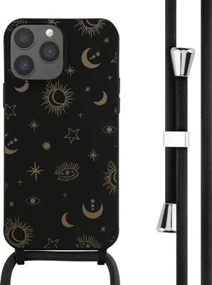 Zdjęcie produktu dla imoshion Silikonowe etui ze sznurkiem do Apple iPhone 13 Pro Max - Sky Black