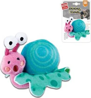 Obrázok produktu pre Hračka pre mačky GiGwi Shining Friends Snail LED+catnip