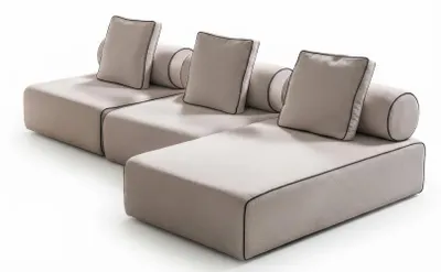 Zdjęcie produktu dla Ecksofa Modern Beige Luxus Design Wohnzimmer Couch L-Form