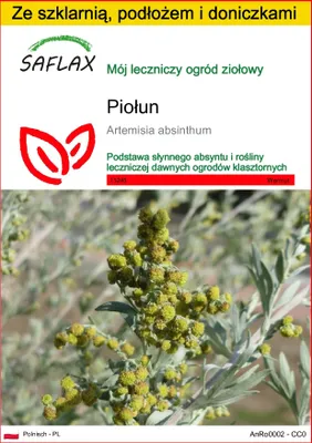 Zdjęcie produktu dla SAFLAX - Zestaw do uprawy - Piołun - 500 Nasiona - Z mini szklarnią, podłożem uprawowym i 2 doniczkami - Artemisia absinthum