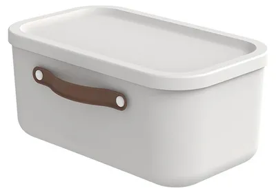 Produktbild von Rotho Aufbewahrungsbox 12 L Maloja - Kunststoffbox mit Deckel - Stapelbox 39,5 x 26,5 x 17,7 cm - Plastikbox Ordnungsbox Allzweckkiste