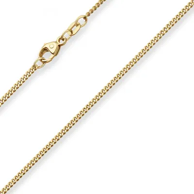 Produktbild von 1,6mm Panzerkette Goldkette Collier Halskette aus 585 Gold Gelbgold 45cm