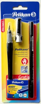 Obrázek produktu pro Pelikan 1349174 Plnicí pero včetně inkoustové gumy a náplní pro praváky