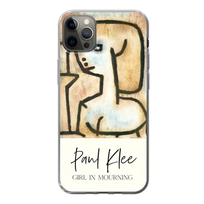Produktbild von MuchoWow® Handyhülle Schutzhülle Hülle für iPhone 13 Pro Max Kunst - Paul Klee - Trauerndes Mädchen Silikon Softcase Handy Hülle - Mobiltelefon
