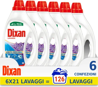 Produktbild von Dixan Flüssigwaschmittel für Waschmaschine, Lavendel, 126 Waschgänge