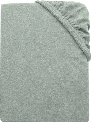 Produktbild von Frottier-Spannbetttuch 80% Baumwolle 20%, 100x200 cm, hellgrau