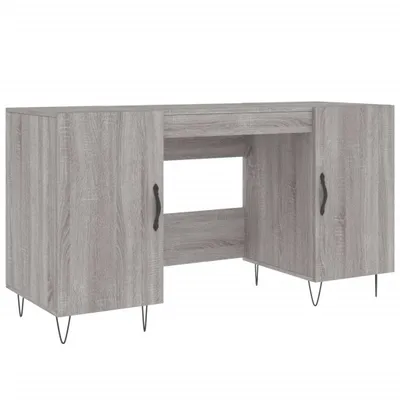 Immagine prodotto di vidaXL Scrivania Grigio Sonoma 140x50x75 cm Materiale a base di legno