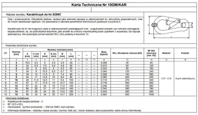 Produktbild von Karabińczyk Do Lin Din 5299C 14*180Mm - Ks-180