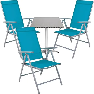 Produktbild von Bistrogarnitur 4-teilig Aluminium - Textilen / Patrol