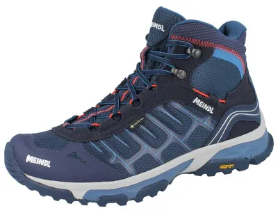 Produktbild von MEINDL Finale GTX Herren Trekkingstiefel blau rot Veloursleder/Mesh - Größe: UK 7,5