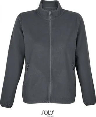 Produktbild von SOLs 03824 | WomenŽs Factor Zipped Damen Fleece Jacke - Farbe: Charcoal Grey (Solid) - Größe: XL