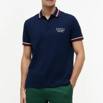 Produktbild von TOMMY HILFIGER MW0MW43379 RWB COLLAR CUFF DETAIL P Blau
