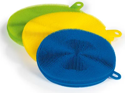 Produktbild von CLEANmaxx 02619200625, Blau, Grün, Gelb, Silikon, 3 Stück(e), -30 - 180 °C, 14 cm, 12 cm