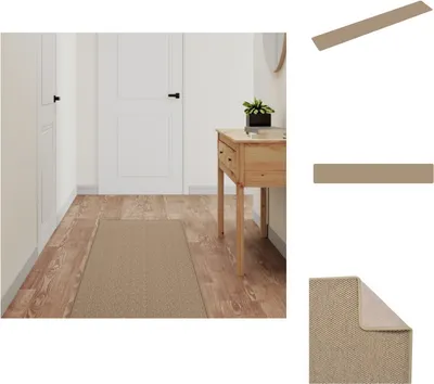 Produktbild von vidaXL Teppichläufer Sisal-Optik Sandfarben 50x300 cm -  Teppiche