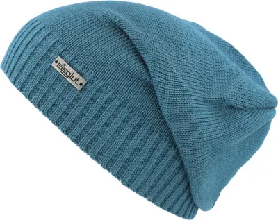 Eisglut Longbeanie Strickmütze Rocketo Cotton in blau