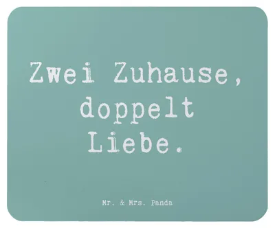 Produktbild von Mr. & Mrs. Panda Mouse Pad Spruch Trennung von den Eltern - Meeresbrise - Geschenk, pc mausunterlage, Zuversicht, Mousepad, Trost, laptop, Vertrauem, Mauspad