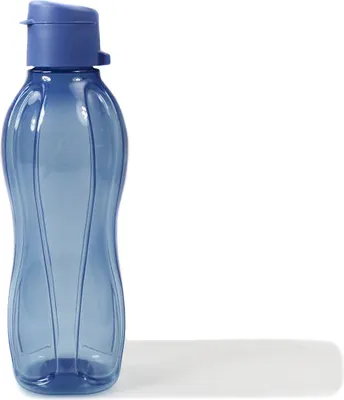 Produktbild von TUPPERWARE To Go Eco 500 ml blau Clipverschluss Trinkflasche Öko Ecoflasche