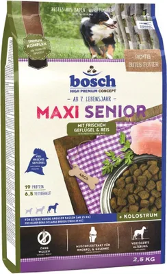 Image de Bosch 2,5kg Maxi Senior volaille & riz