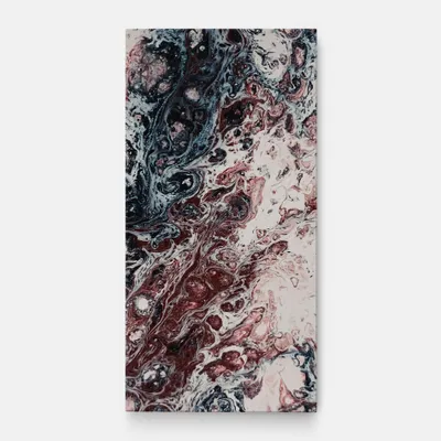 Produktbild von ARTHUB® Leinwandbild 60x120 cm, Abstract Dark Red | Wohnzimmerdekoration, Hängende Bilder, Wanddekoration, Heimdekoration, Abstrakte, Marmor