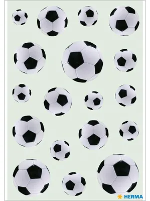 Image de Herma Sticker DECOR ballons de football 3 feuilles