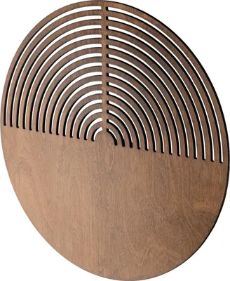 Produktbild von Wandleuchte Holz G9 Ø 40 cm rund B: cm Eiche 2-flammig Modern