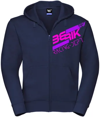 Zdjęcie produktu dla Bluza z kapturem Berik Racing, niebieski/fioletowy, M