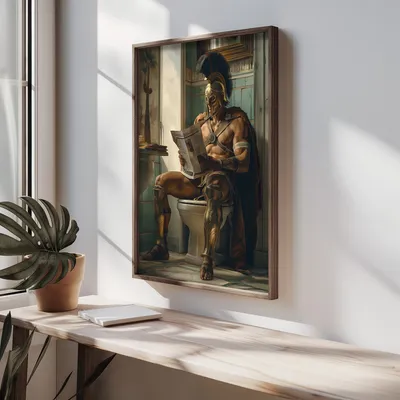 Image de Wallity, HUM061, tableau décoratif encadré en MDF, multicolore, 100 % MDF, 50 x 70 x 3,5 cm