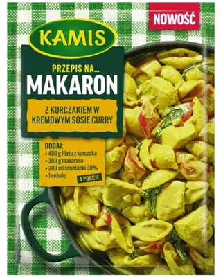 Productafbeelding van Recept voor pasta met kip in een romige currysaus (30 gram)