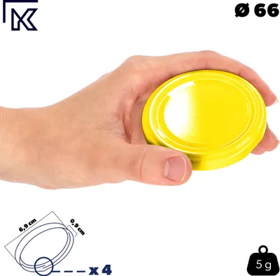 Produktbild von KADAX 10x Deckel für Gläser Fi 66 Deckel für Gläser Deckel Konserven