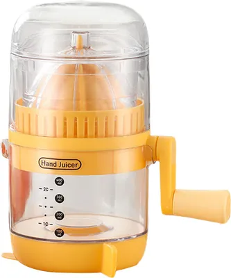 Produktbild von Manuelle Zitruspresse, tragbare Zitronen-Limetten-Orangenpresse, BPA-freie Fruchtpresse für Orangen und Zitronen, Entsafter mit rutschfester Basis und Messmarkierungen