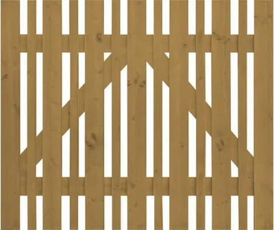 Produktbild von Einzeltor Konsta Eco ohne Schloßfräsung 100 x 80 cm honig