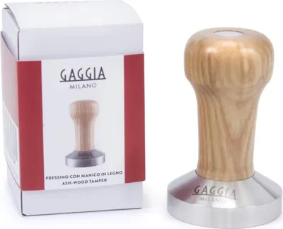 Produktbild von Gaggia Tamper mit Holzgriff Eschenholz, 58 mm