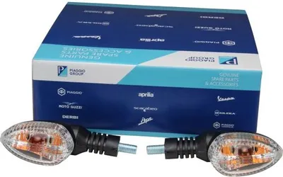 Productafbeelding van Knipperlicht, voor of achter, origineel Piaggio, geschikt voor MP3 250, 300, 400, 500 en Aprilia SRV - 2 stuks