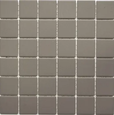 Produktbild von Mosaikfliese Keramik schlamm grau unglasiert RUTSCHEMMEND BAD MOS14B-0204-R10