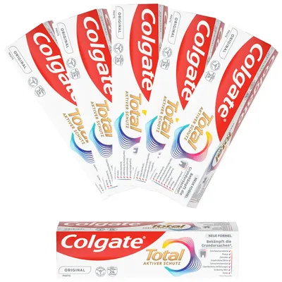 Immagine prodotto di Colgate Total Whitening confezione da 6 pezzi 450ml