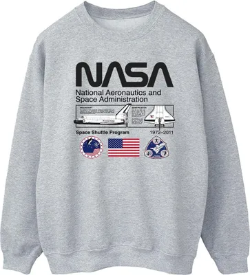 Immagine prodotto di NASA - Felpa "Space Admin" da uomo BI48179 (XXL) (Grigio)