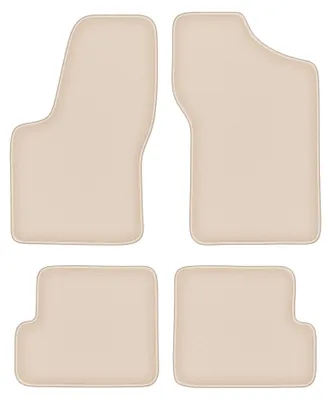 Obrázok produktu pre Velúrové autokoberce pre: Fiat Seicento 1998-2010 (hatchback) – sada 4 ks, béžové, na mieru – Wielganizator FORTUNA