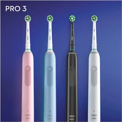 Zdjęcie produktu dla Oral-B PRO 80332089, Dorosły, Codzienna pielęgnacja, Delikatny, Wybielający, Niebieski, 2 min, Niemcy, Bateria