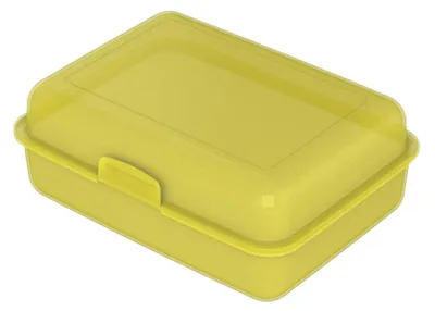 Produktbild von Brotdose "School-Box" – BPA-freie Lunchbox für Kinder & Erwachsene - Langlebige Brotbox für Schule, Arbeit & Abenteuer,  Germany - trend-gelb PP