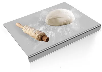 Immagine prodotto di Tagliere in acciaio inossidabile, dimensioni 30 x 40 cm - Antiscivolo e resistente