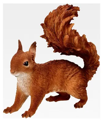 Produktbild von Gartenfigur Eichhörnchen – Realistische HotAnt Figur, 22 cm, wetterfest und handbemalt