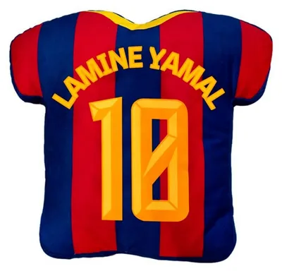 Productafbeelding van FC Barcelona 3D Lamine Yamal kussen. Één maat