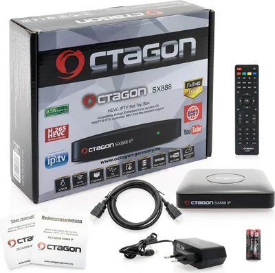 Obrázok produktu pre Octagon SX888 IP HEVC Full HD LAN USB H.265 Internet TV IP m3u VOD Multimediálny box