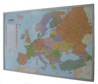 Produktbild von Politische Europakarte auf Kork-Pinnwand